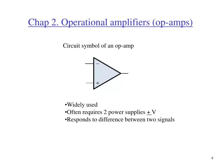 chap 2 operational amplifiers op amps
