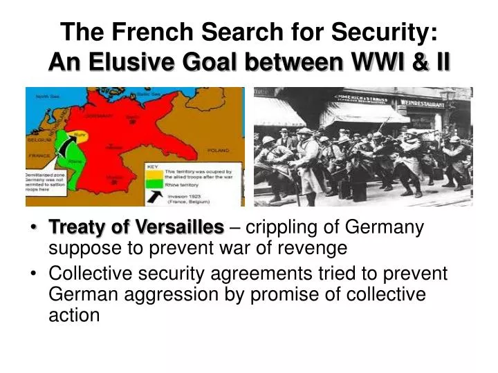 the french search for security an elusive goal between wwi ii