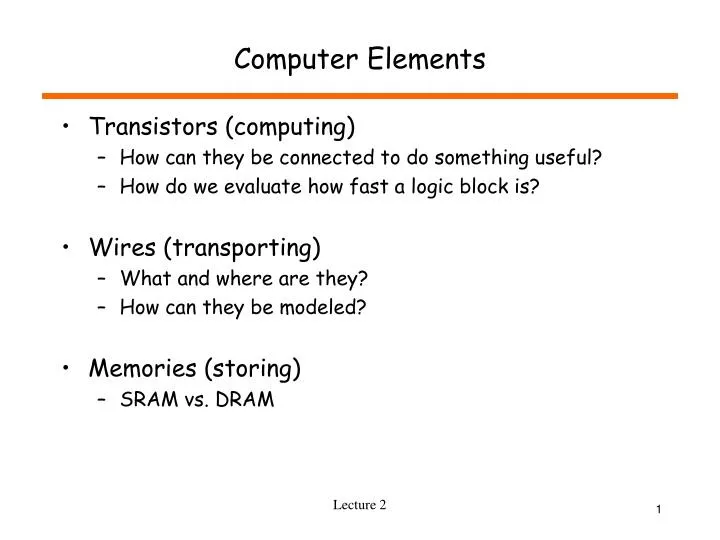 computer elements
