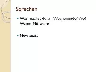 sprechen