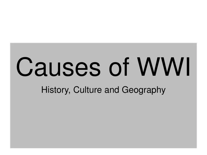history culture and geography