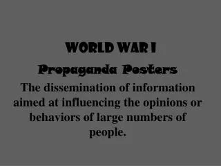 world war i