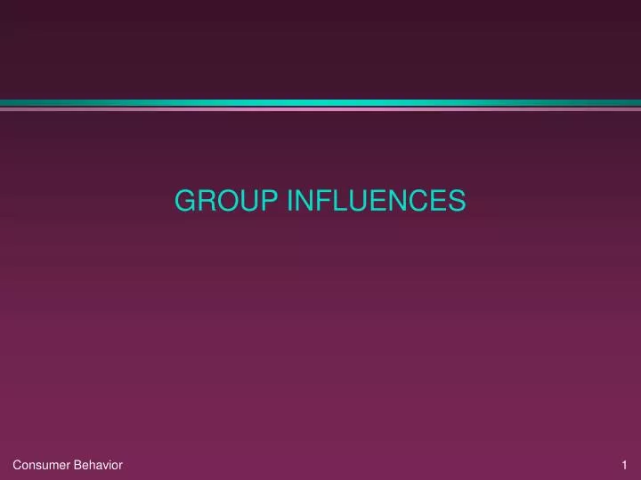 group influences
