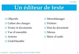 un diteur de texte
