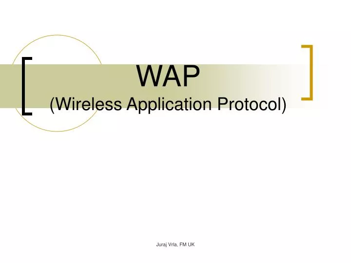 wap wireless application protocol