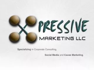 Specializing in Corporate Consulting, Social Media and Cause Marketing .