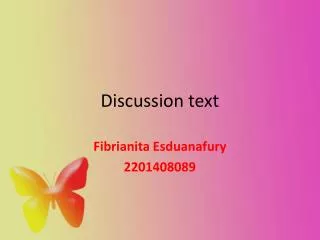 Discussion text