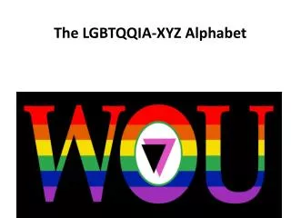 The LGBTQQIA-XYZ Alphabet