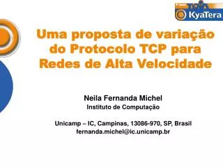 uma proposta de varia o do protocolo tcp para redes de alta velocidade