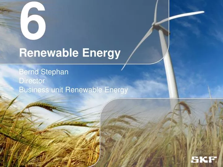 6 renewable energy