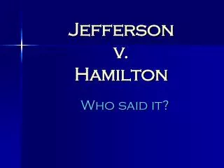 Jefferson v. Hamilton