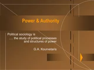 Power &amp; Authority