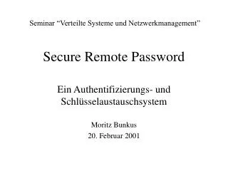 secure remote password