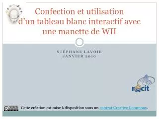 confection et utilisation d un tableau blanc interactif avec une manette de wii