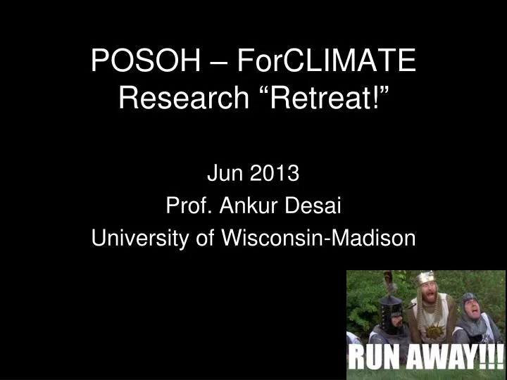 posoh forclimate research retreat