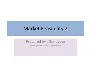 Market Feasibility 2