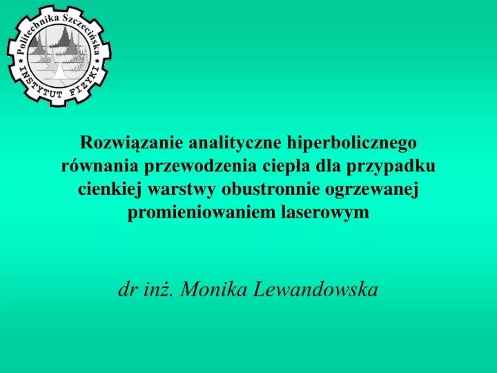 dr in monika lewandowska