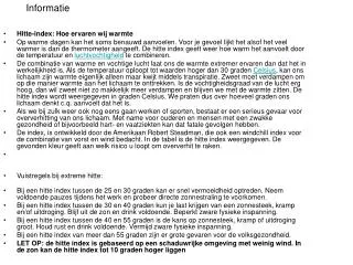 informatie