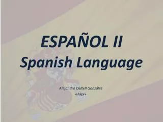 espa ol ii spanish language