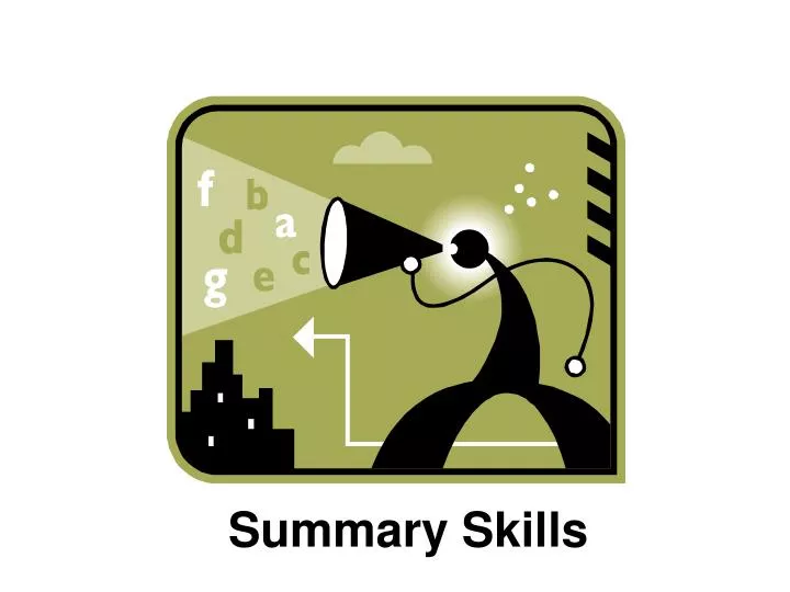 summary skills