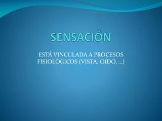 sensaci n