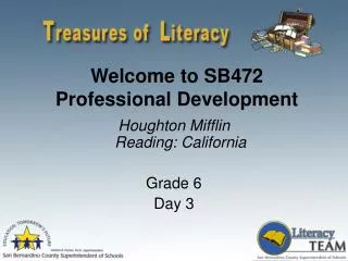 Welcome to SB472 Professional Development