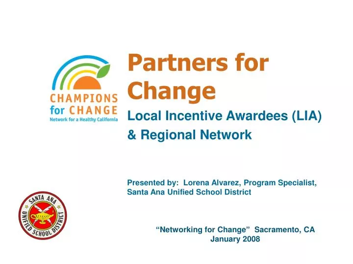 partners for change