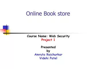 Online Book store