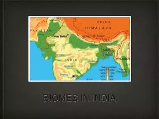 BIOMES IN INDIA