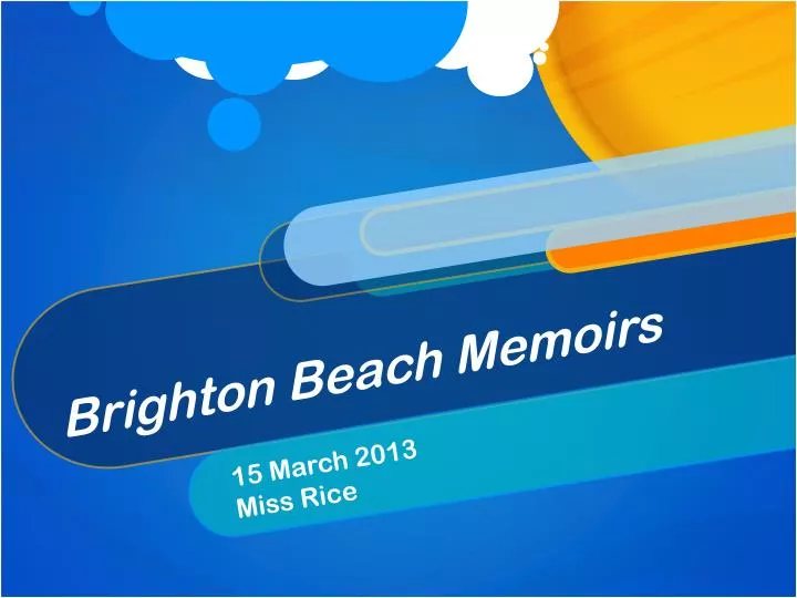 brighton beach memoirs