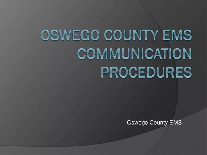 oswego county ems