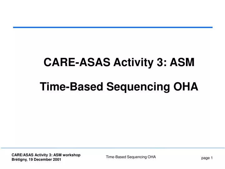 care asas activity 3 asm time based sequencing oha
