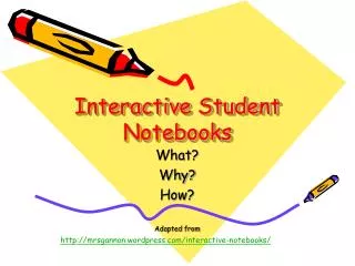 Interactive Student Notebooks