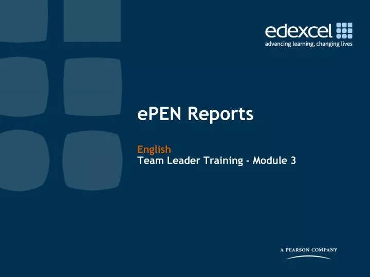 epen reports english team leader training module 3