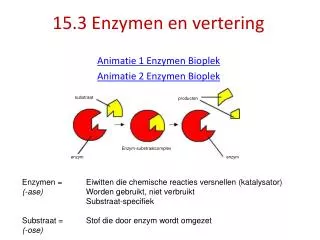 15 3 enzymen en vertering