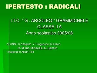 ipertesto radicali