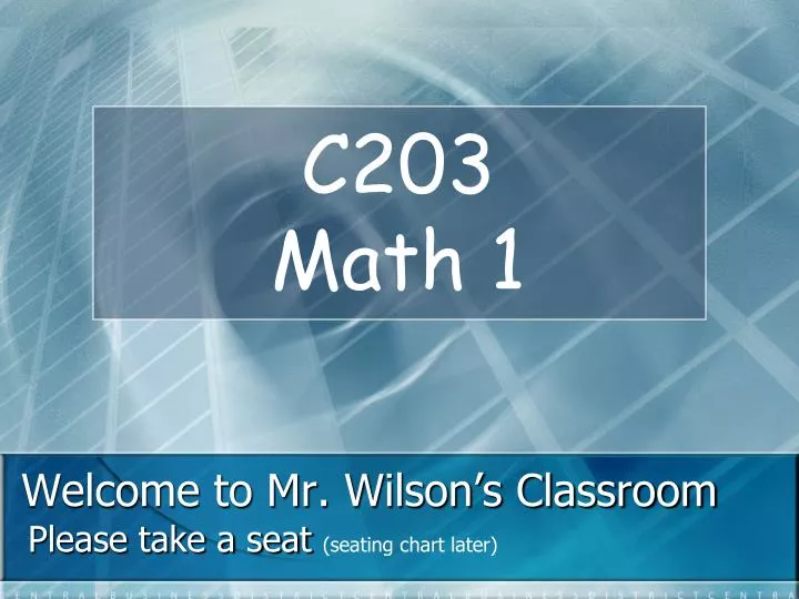 welcome to mr wilson s classroom