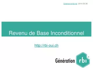 revenu de base inconditionnel