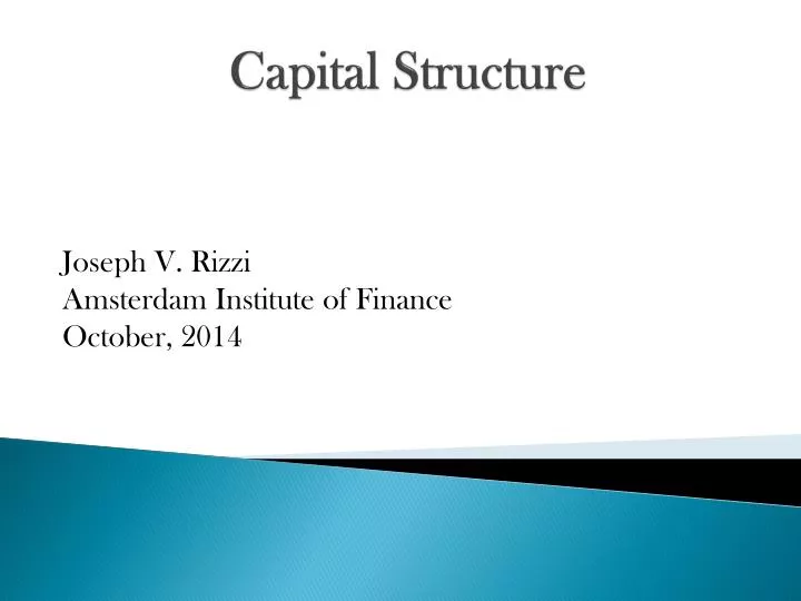capital structure