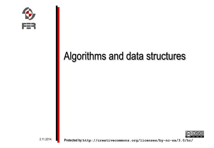 algorithms and data structures