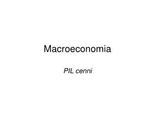 macroeconomia