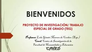 bienvenidos