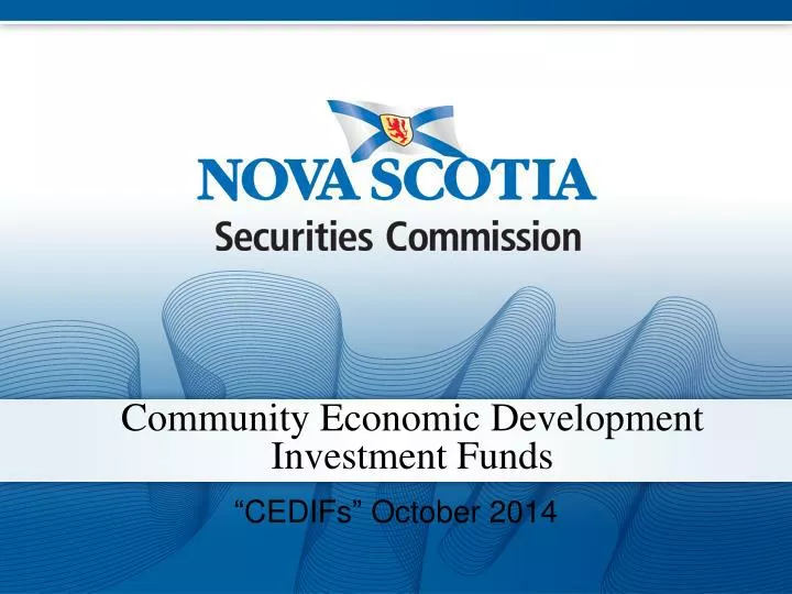 community economic development investment funds