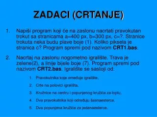 zadaci crtanje