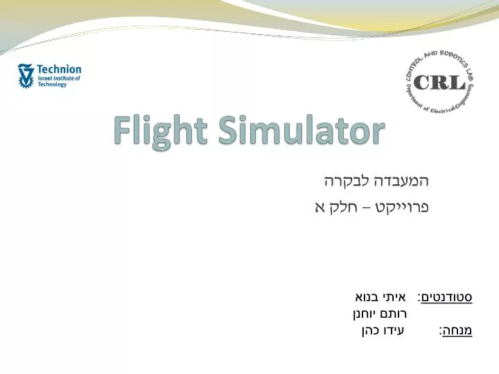 flight simulator