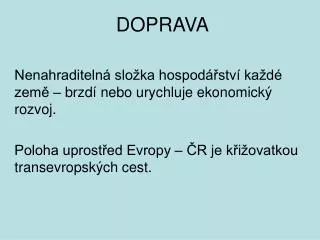 doprava