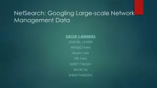 NetSearch : Googling Large-scale Network Management Data