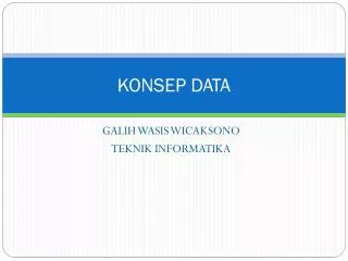konsep data