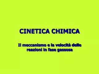 cinetica chimica