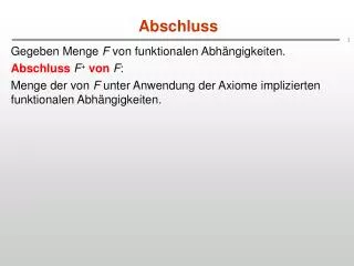abschluss
